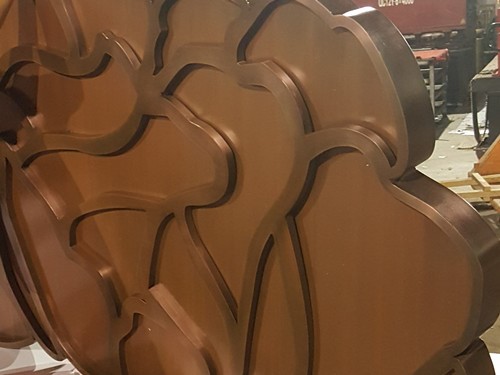 鍍過鈦的不銹鋼屏風花型